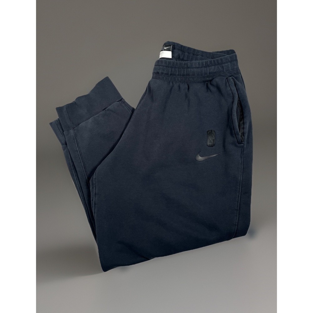 Utah Jazz Nike Jogger NBA Authentic Engineered Dri Fit Sweatpants Black Mens 2XL